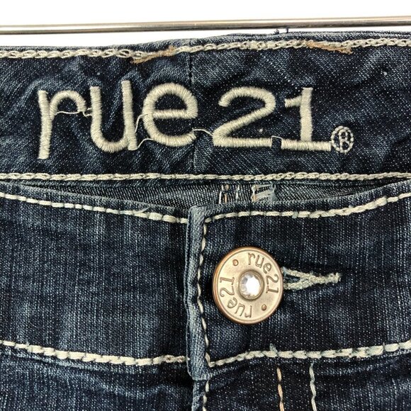 Rue 21 Cuffed  Jean Shorts Size 11/12 - Picture 4 of 6